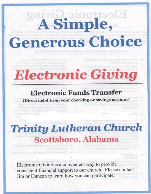 Eelctrinic Giving